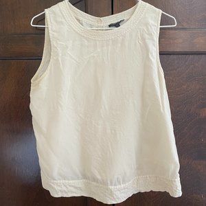 Eileen Fisher Cropped Silk Sleeveless Blouse